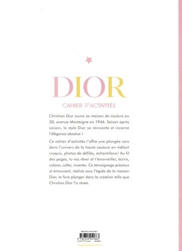 dior cahier|Cahier d'activités Dior .